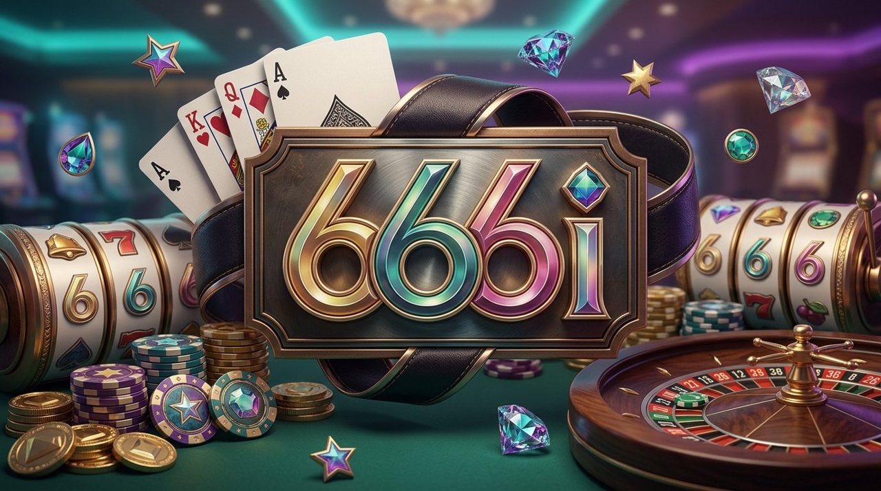 Tampilan grid Sweet Bonanza di 666I dengan simbol buah dan permen berwarna-warni